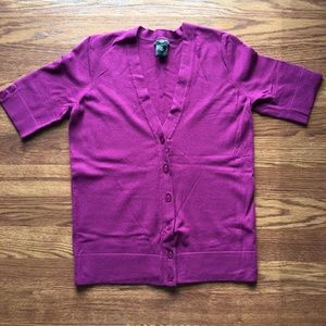 Ann Taylor Cardigan Short Sleeve Sweater